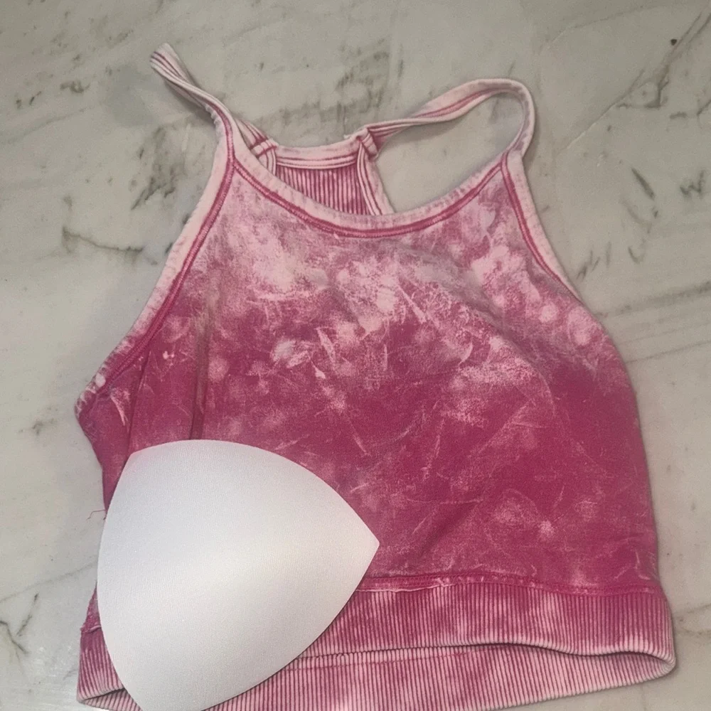 Zenana Outfitters Ribbed Crop Tops in Pink, Brown, and Green size S/M set of 3 - Picture 9 of 15